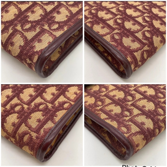Auth Dior 30 Montaigne Trotter Bordeaux Shoulder/Clutch Bag - Picture 14 of 14